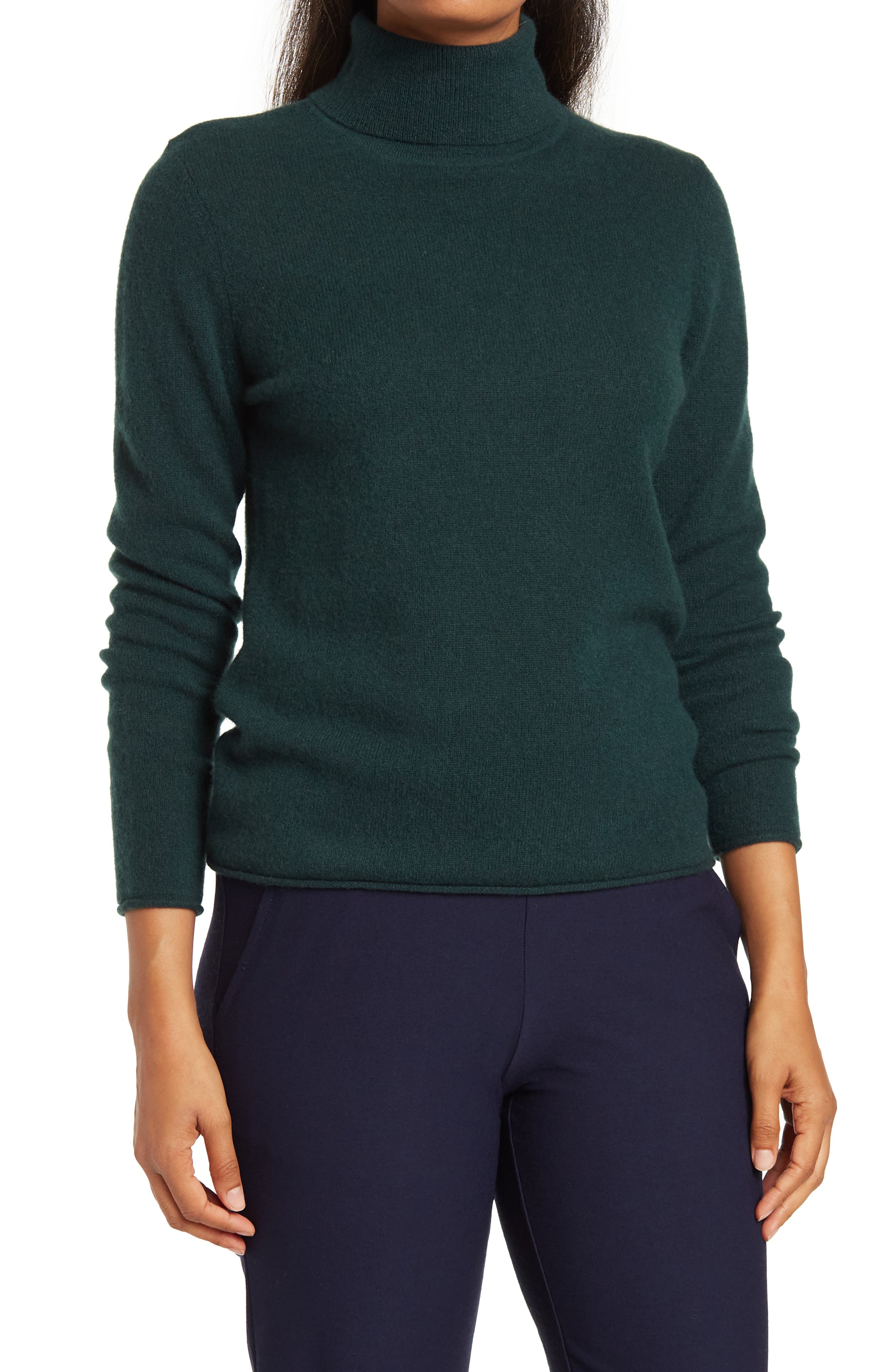 Green Cashmere Sweaters for Women 