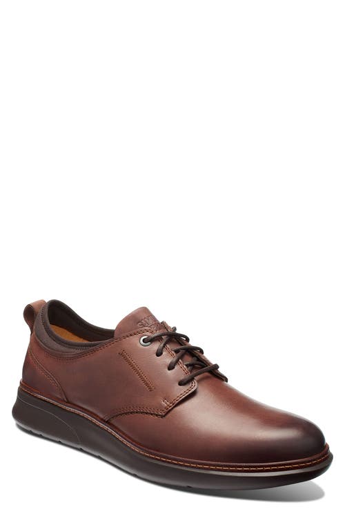 Shop Samuel Hubbard Rafael Plain Toe Derby In Chesnut Leather