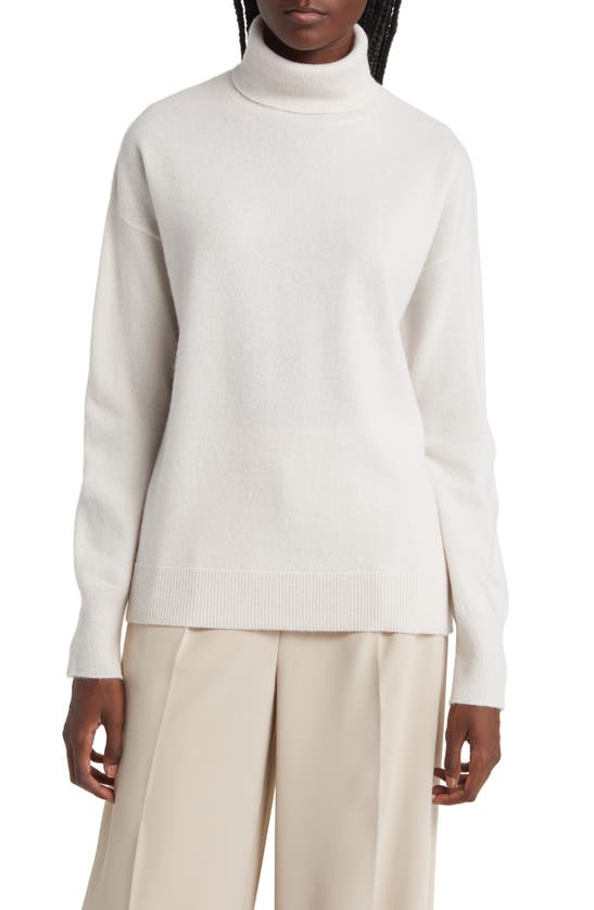 Nordstrom Cashmere Turtleneck Sweater In Ivory Sand