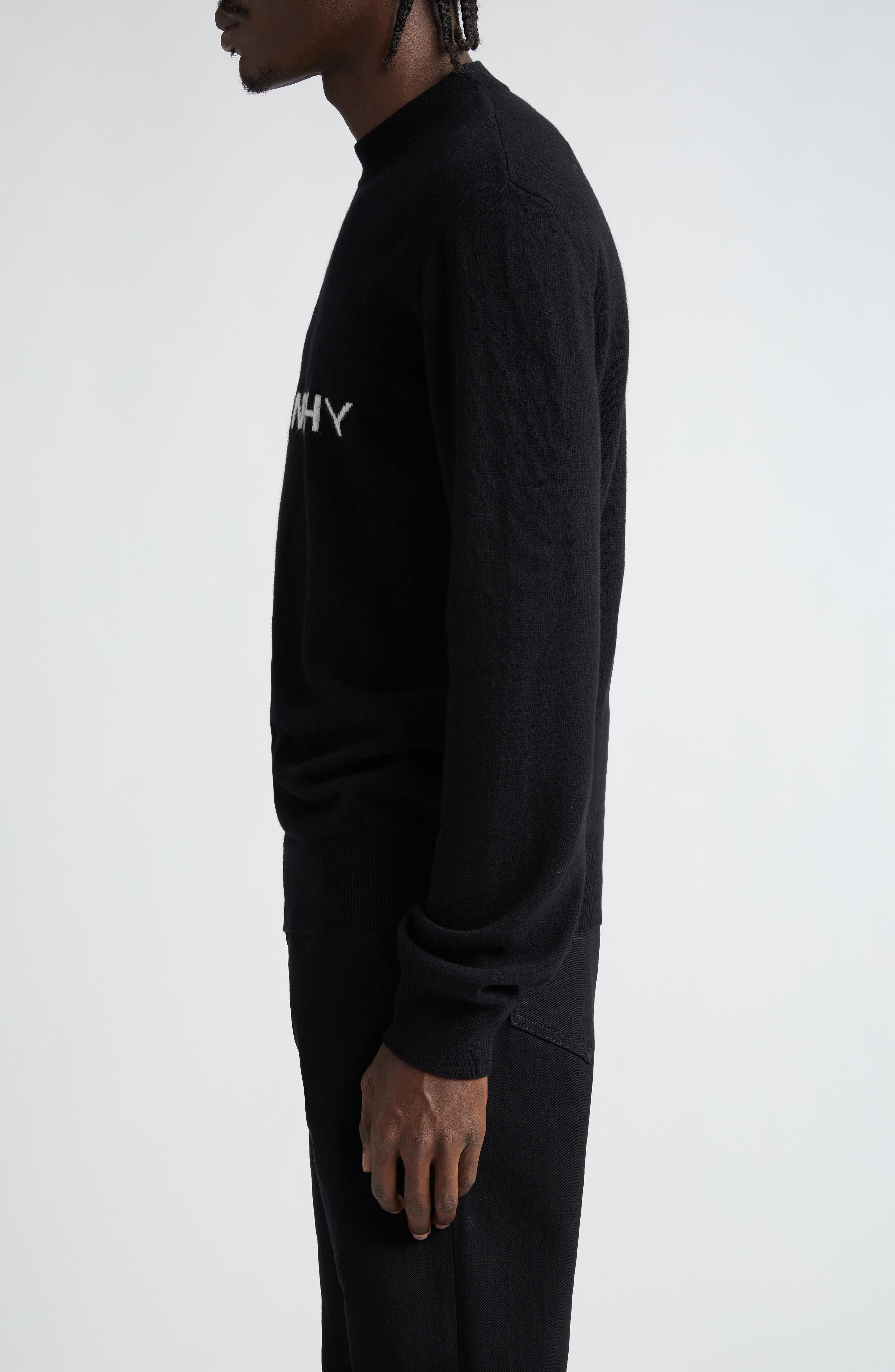 Givenchy logo-intarsia cashmere jumper - Black