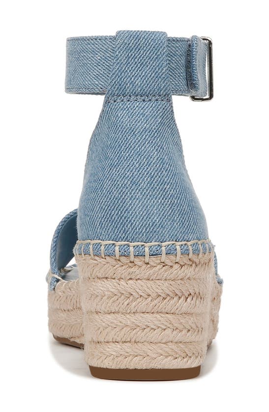 Franco Sarto Pela Espadrille Platform Sandal In Light Denim