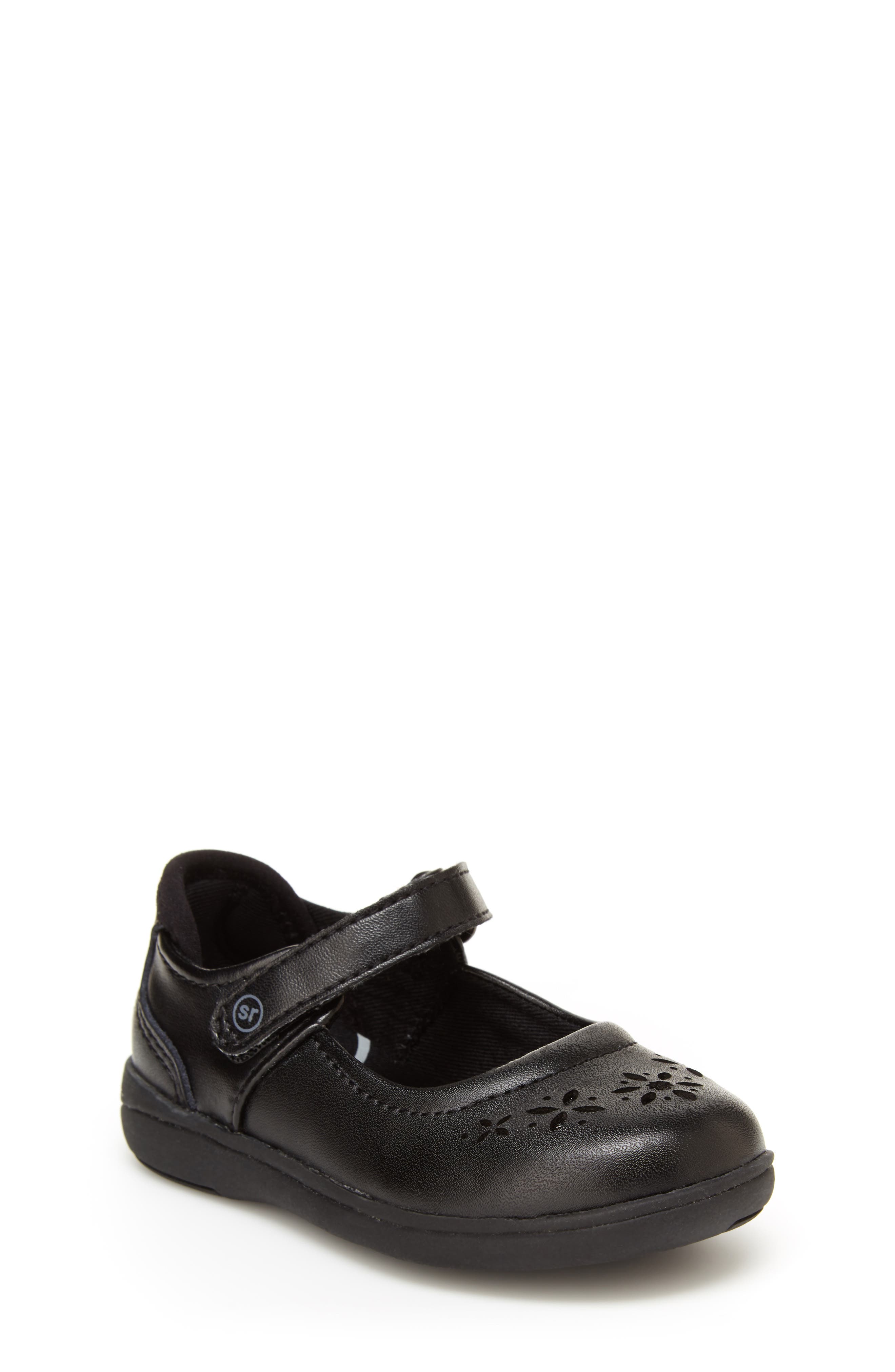 UPC 192170458672 product image for Toddler Girl's Stride Rite Maebell Mary Jane Flat, Size 5.5 W - Black | upcitemdb.com