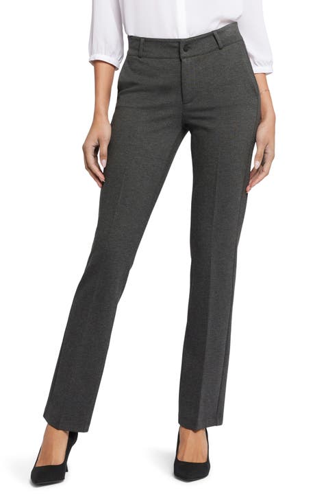 High-waist Dress Pants - Dark gray - Ladies