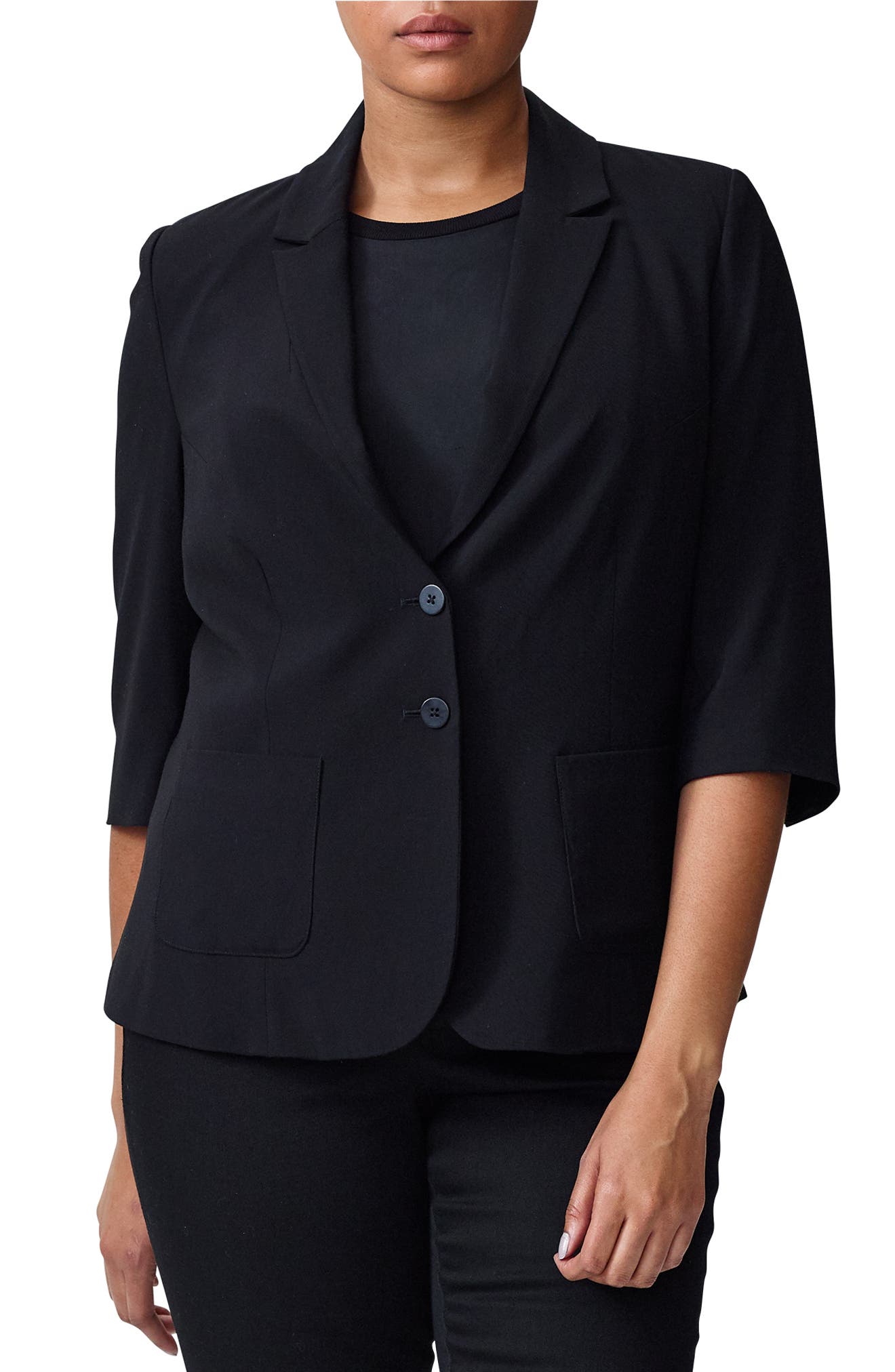 Universal Standard Meg ElbowSleeve Blazer (Regular & Plus Size