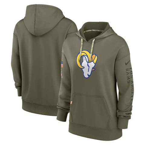 Women's Nike Olive Denver Broncos 2022 Salute To Service Performance  Pullover Hoodie