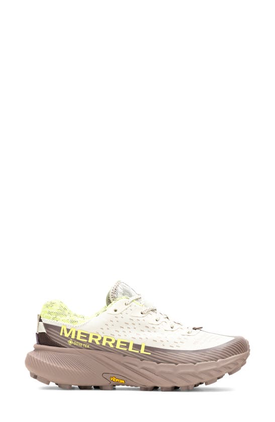 Shop Merrell Agility Peak 5 Gore-tex® Waterproof Running Shoe In Silver/ Antler