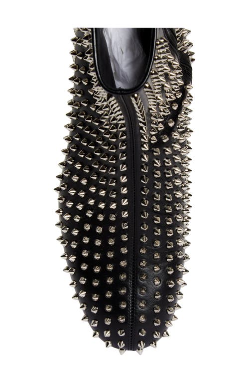 Shop Christian Louboutin Spikeasy Uomo Studded Boot In Black