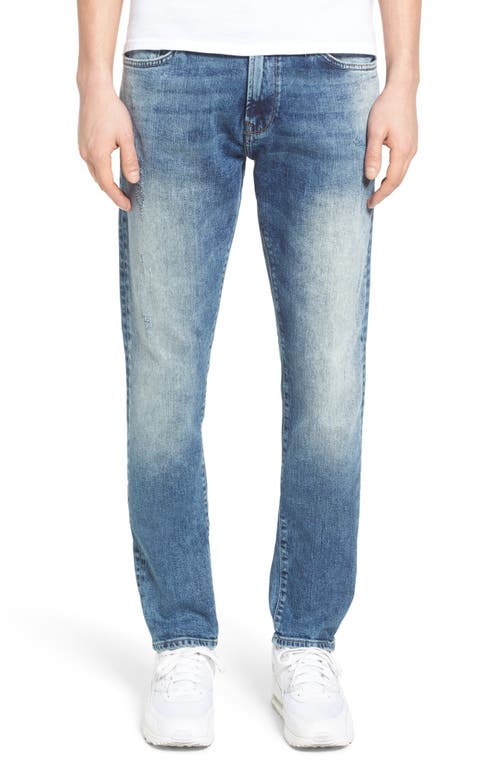 James Skinny Fit Jeans in Mid Patched Ripped