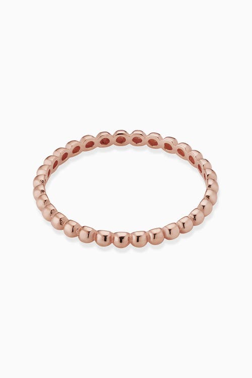 Oradina Women's 14k Rose Gold Have A Ball Stack Ring In Rose Gold