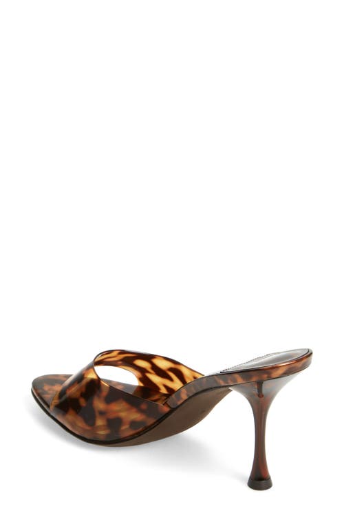 Jeffrey Campbell Women's Agent High Heel Slide Sandals In Tortoise