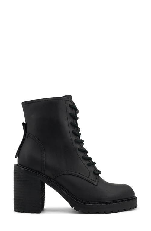 Artisan Crafted By Zigi Semi High Lace-up Boot In Black Leather