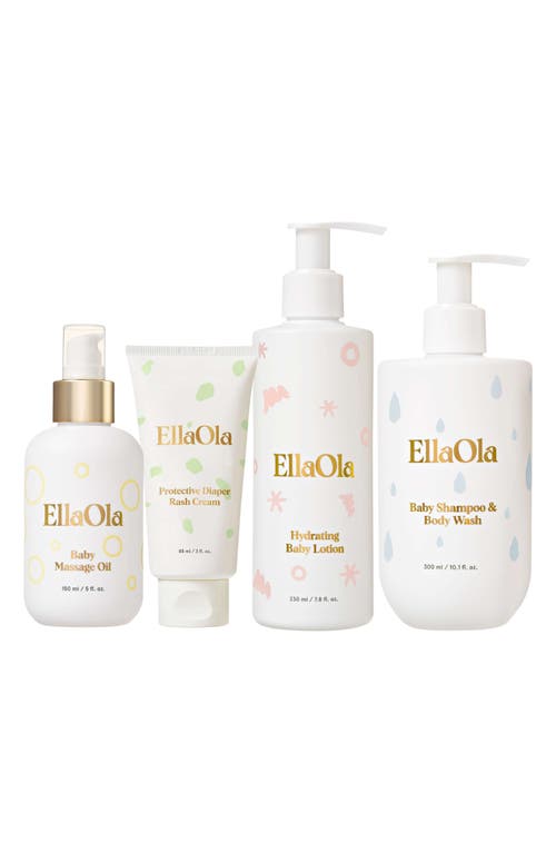 EllaOla The Baby's 4-Piece Essential Skin Care Set in White at Nordstrom