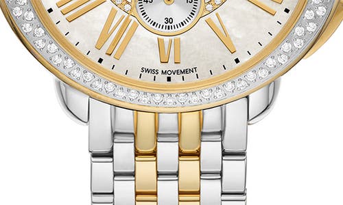 Michele Women's Serein Two-tone Stainless Steel, Mother-of-pearl & 0.62 Tcw Diamond Chronograph Watch/38mm X In Two-tone