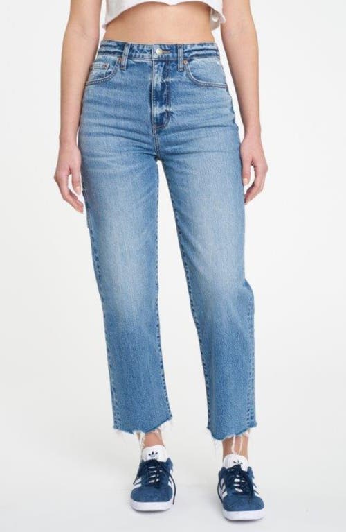 Shop Daze Sun Utility Raw Hem Crop Straight Leg Jeans In Shut Down