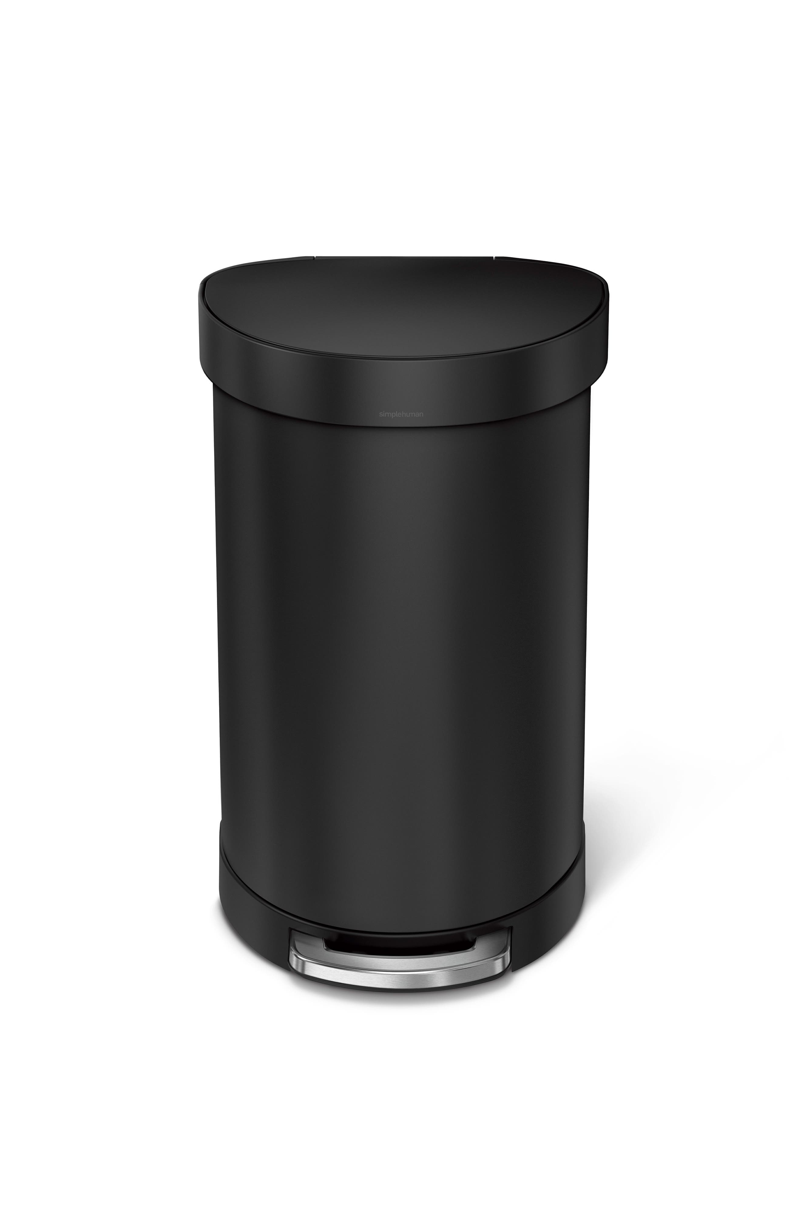 simplehuman 45L Semi Round Liner Rim Step Trash Can Nordstrom