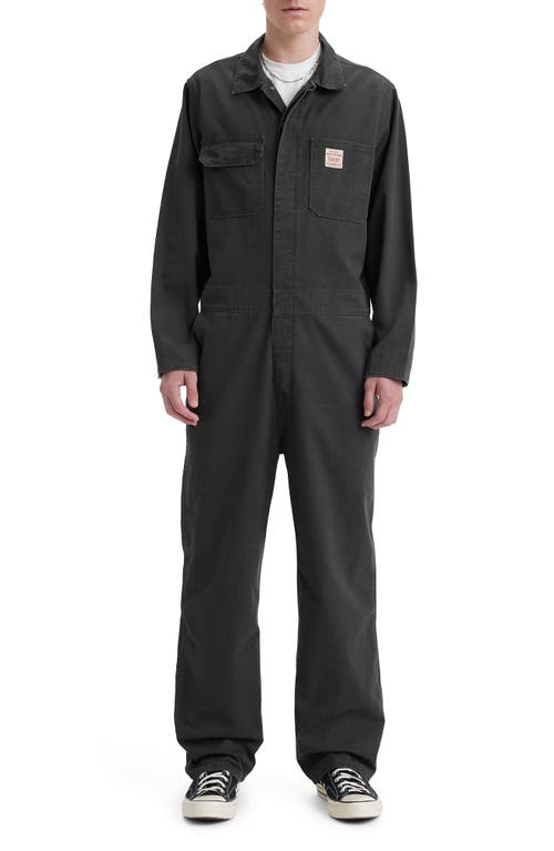 Shop Levi's Stay Loose Twill Coveralls In Pirate Black