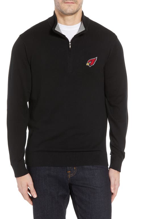 Cutter & Buck Arizona Cardinals - Lakemont Regular Fit Quarter Zip Sweater in Black at Nordstrom, Size 2Xlt