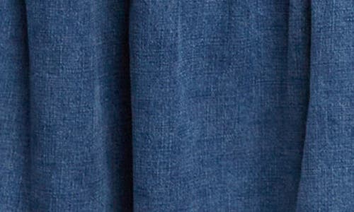 Wash Lab Denim Tiered Tie Belt Denim Maxi Skirt In Hilo Blue