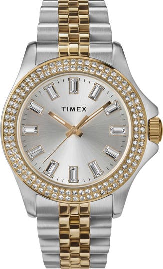 Timex two hotsell tone women's watch