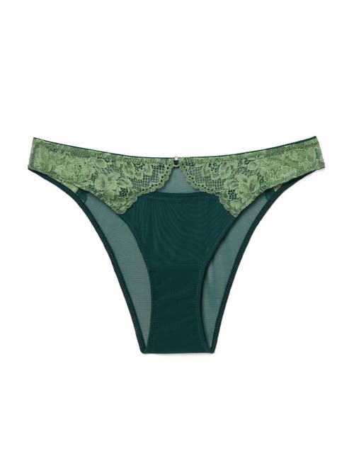 Shop Adore Me Abella Cheeky Panties In Dark Green