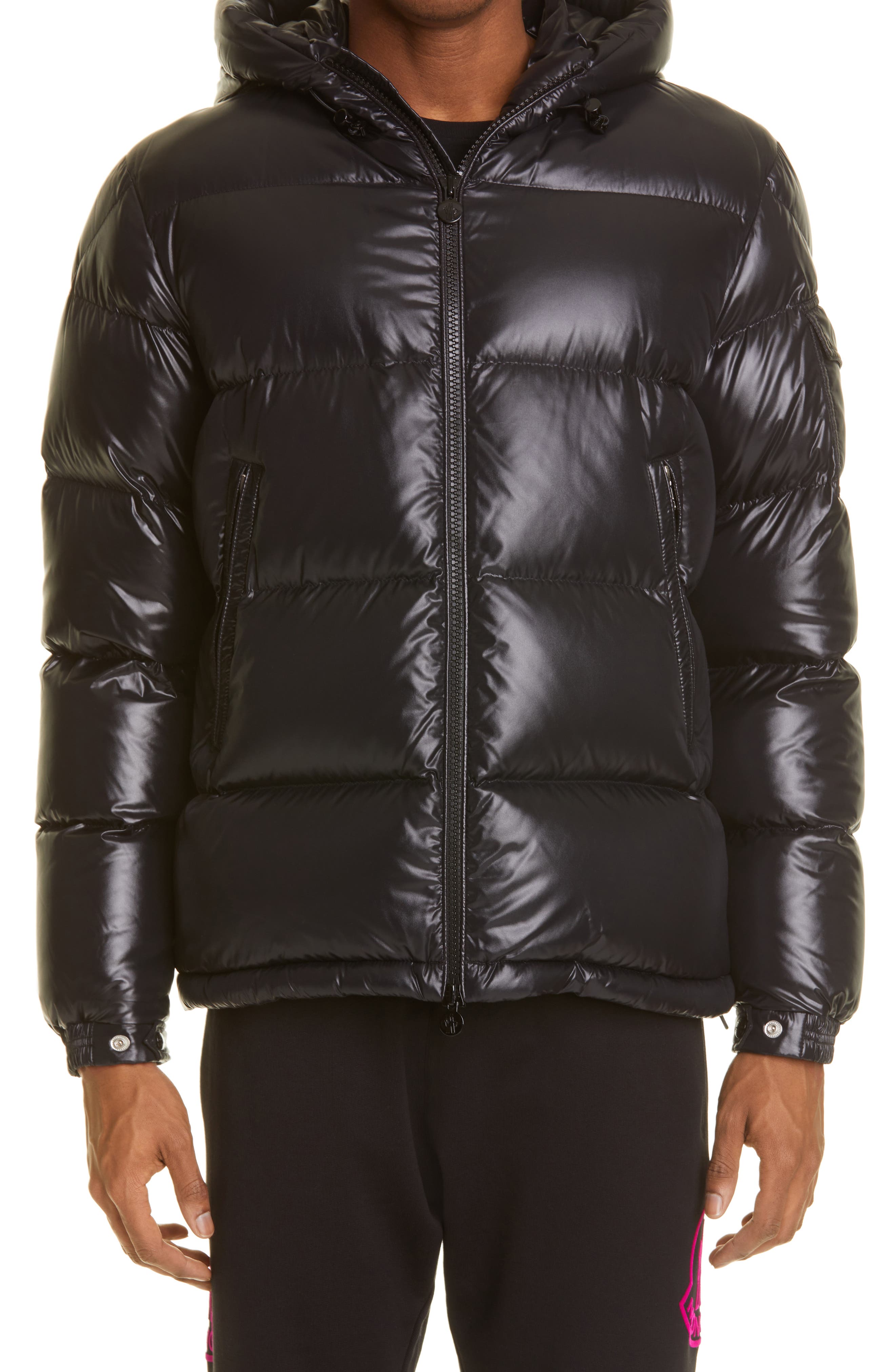 moncler hooded down jacket