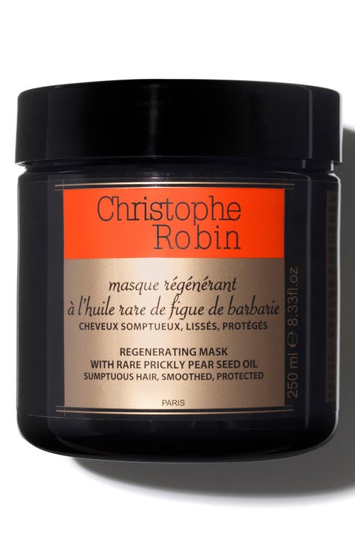 Christophe Robin Regenerating Mask with Rare Prickly Pear Seed Oil in Black/Orange