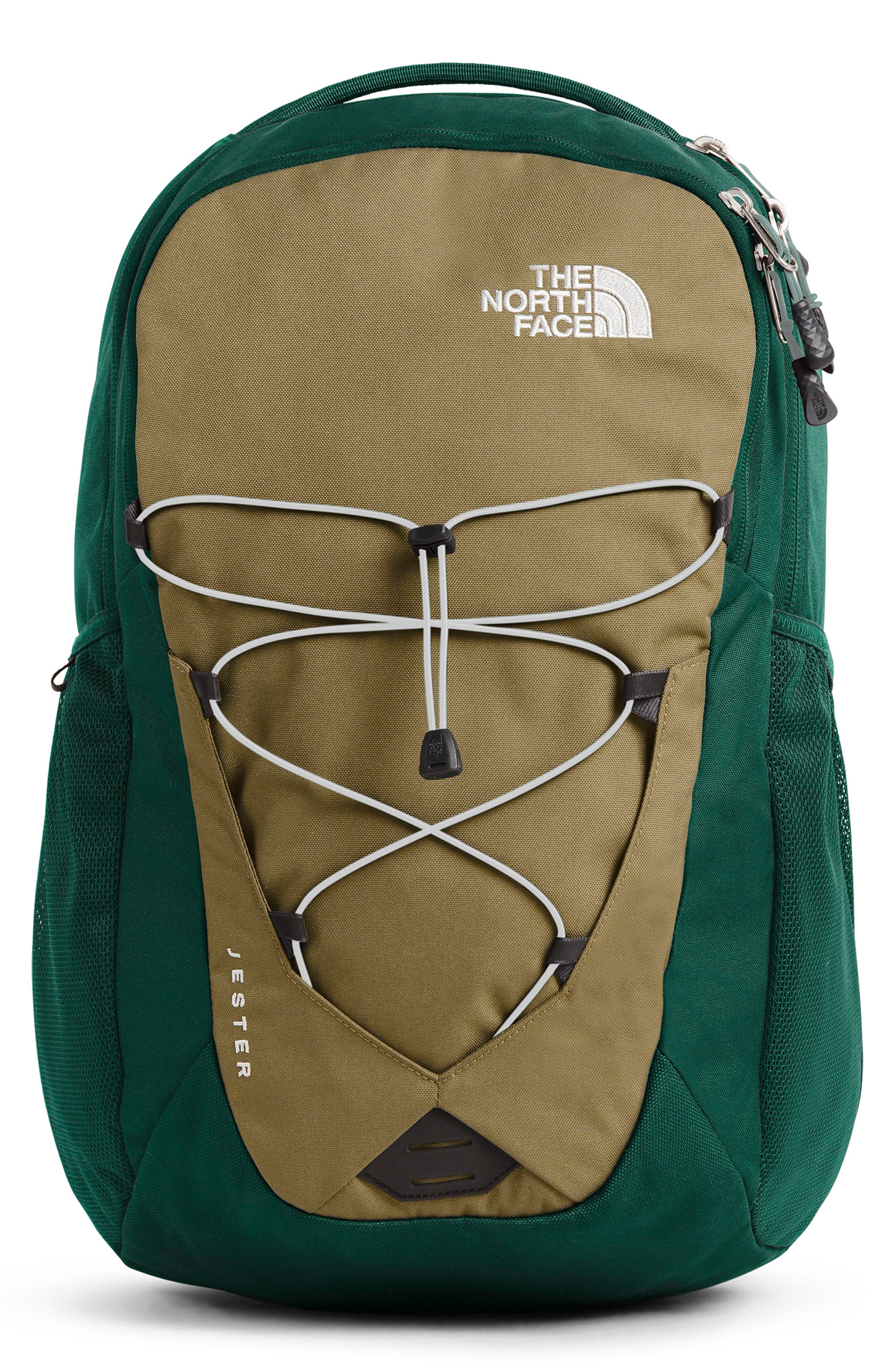 north face khaki backpack