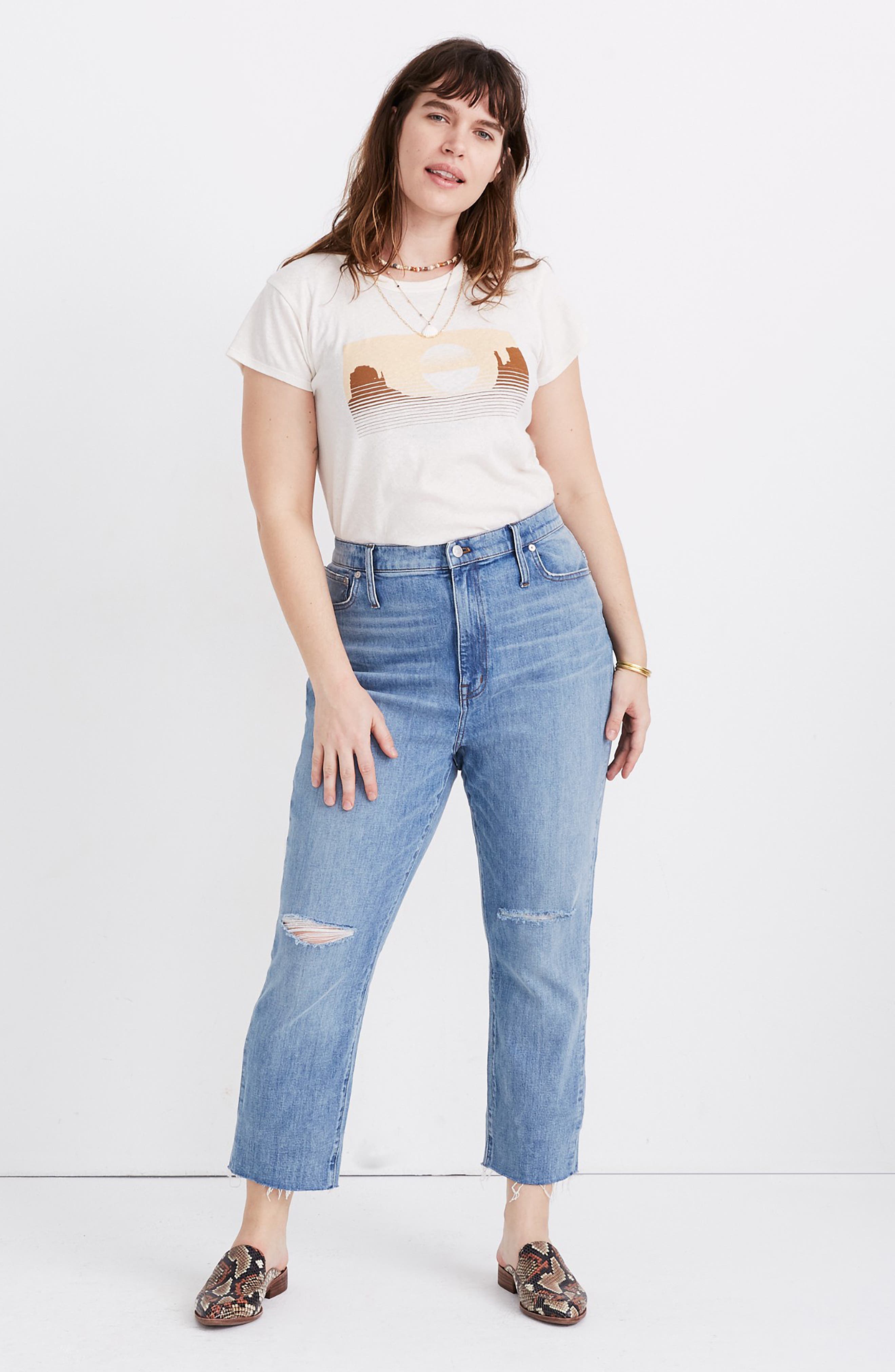madewell high waist slim boy jean