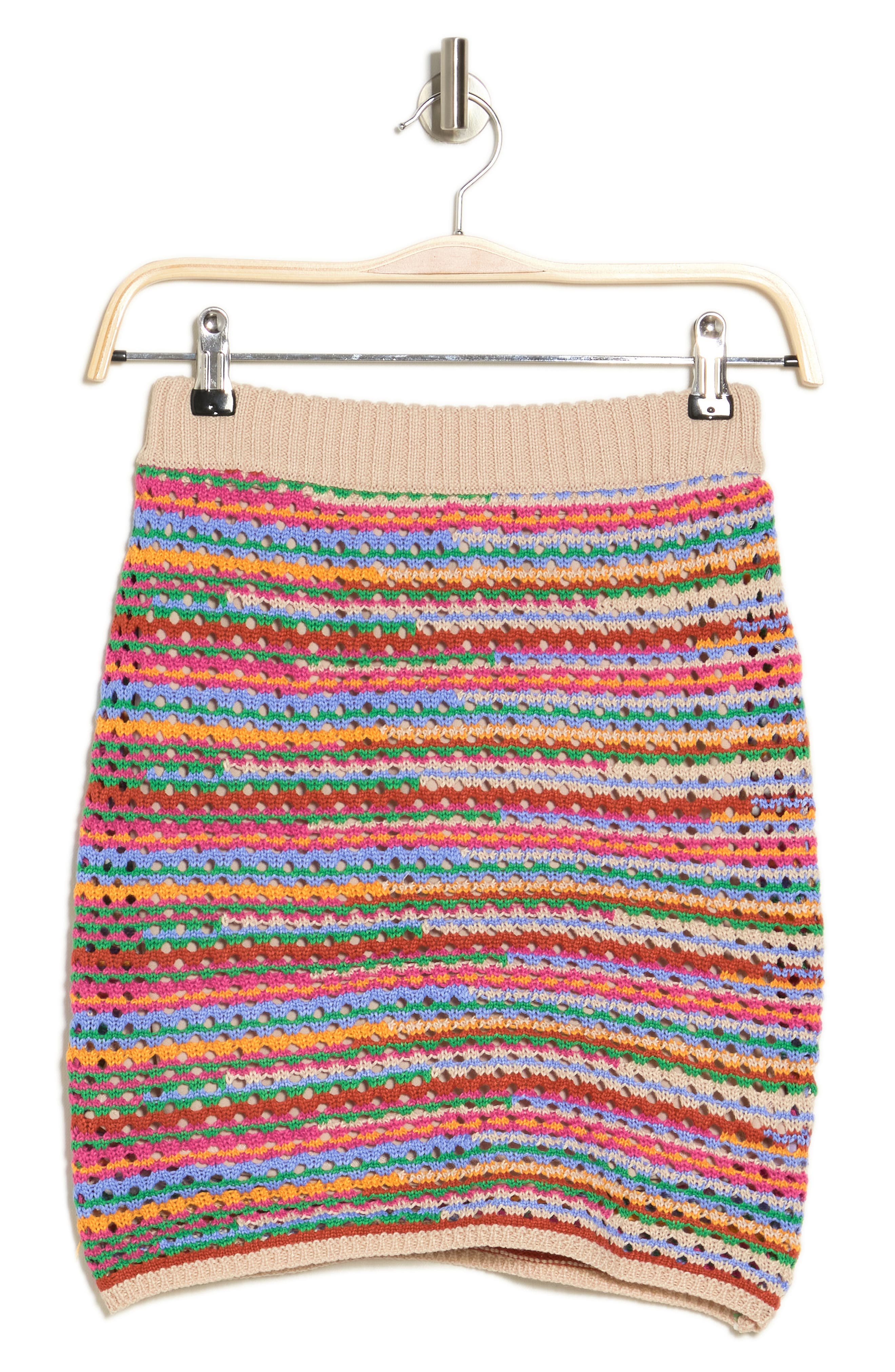 ルシェルブルー Strip Form Knit Skirt スカート ふじあみ-