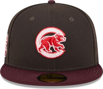 Men's New Era Brown/Maroon Atlanta Braves Chocolate Strawberry 59FIFTY Fitted Hat