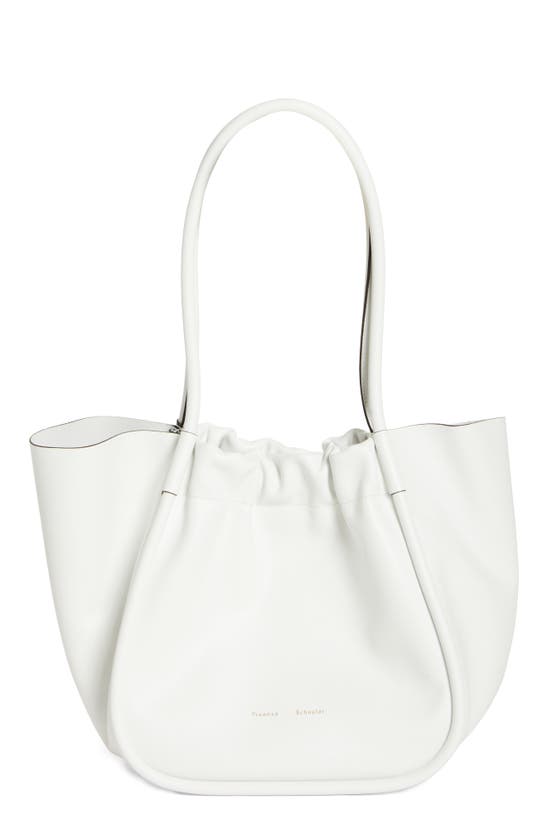 PROENZA SCHOULER LARGE RUCHED LEATHER TOTE