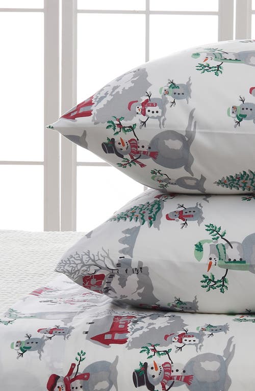 Woven & Weft Holiday Print 3-piece Sheet Set In Winter Wonderland