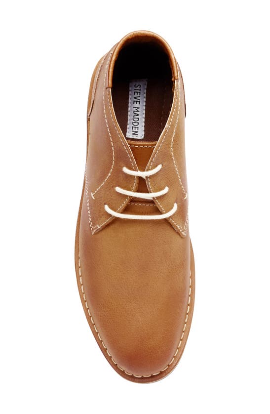 Shop Steve Madden Heston Chukka Boot In Tan Leather