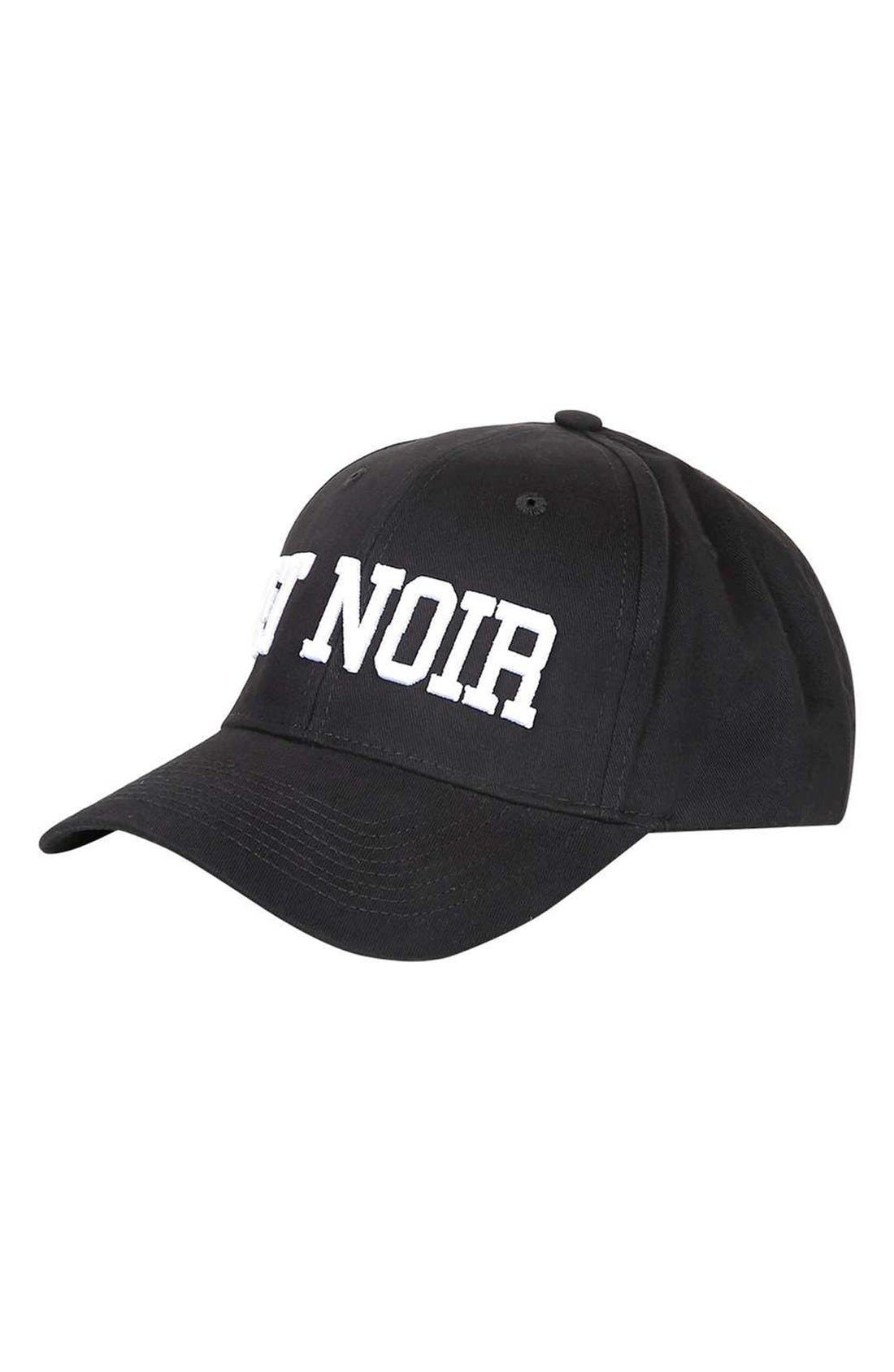 noir baseball cap