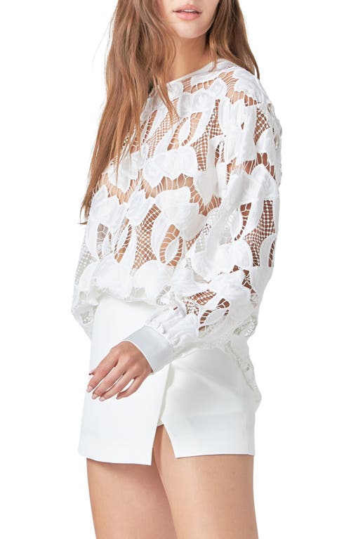 Shop Endless Rose Floral Lace Top In White