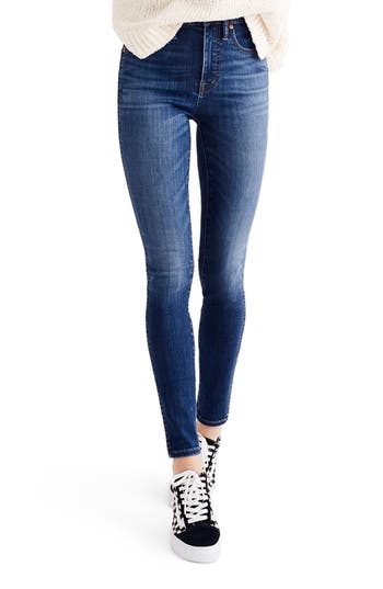Madewell 10-inch High Waist Skinny Jeans In Blue