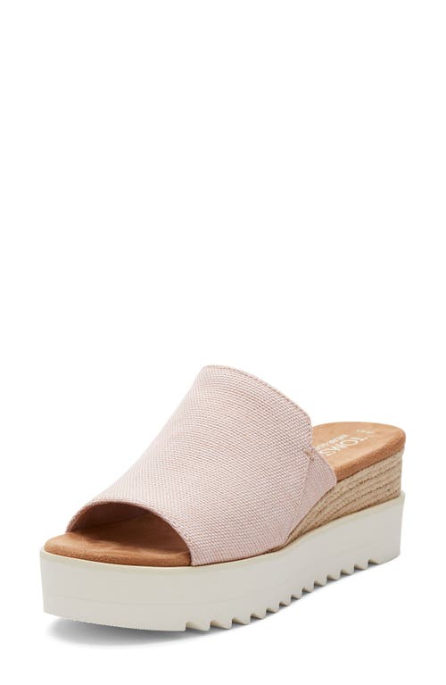 Toms Diana Mule Sandal In Light/pastel Pink