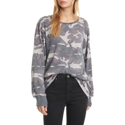 Free People Arielle Print Long Sleeve Tee