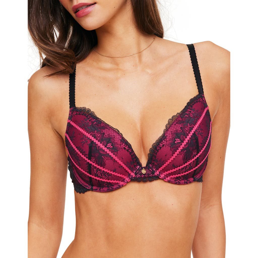 Shop Adore Me Suki Push Up Plunge Bra In Black