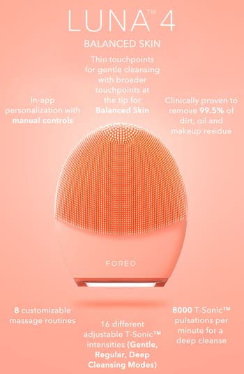 FOREO LUNA™4 Balanced Skin Facial Cleansing & Firming Device | Nordstrom