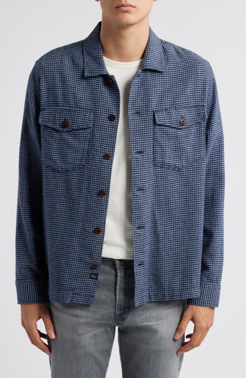 Rails Kerouac Houndstooth Check Cotton Flannel Button-Up Shirt in Well 