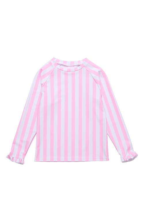 Snapper Rock Kids' Stripe Rashguard Pink at Nordstrom,