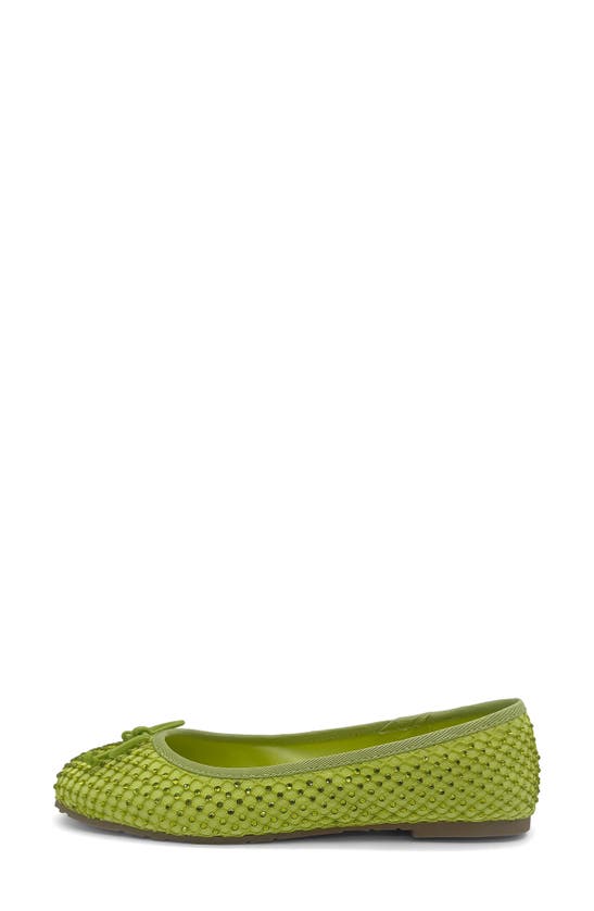 Reaction Kenneth Cole Elstree Mesh Ballet Flat In Lime