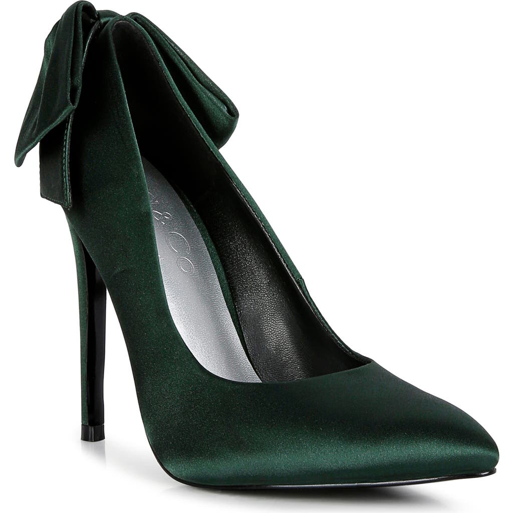 Rag & Co Hornet Bow Pump In Green