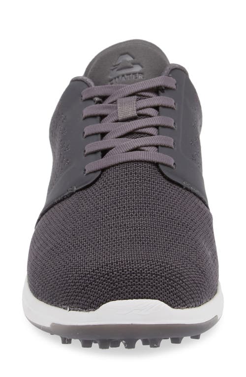 Travismathew The Moneymaker Golf Sneaker In Heather Grey Pinstripe