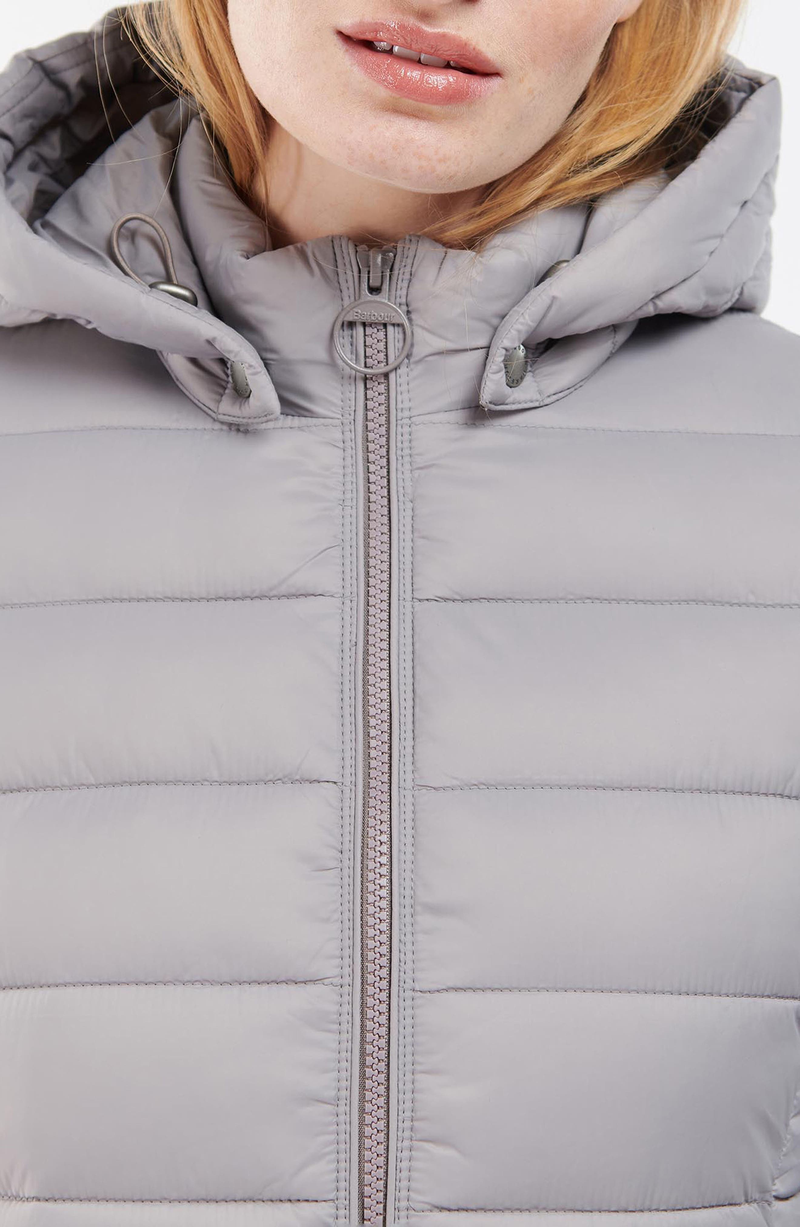 Barbour Shaw Lightweight Puffer Jacket in Zinc at Nordstrom, Size 4 US