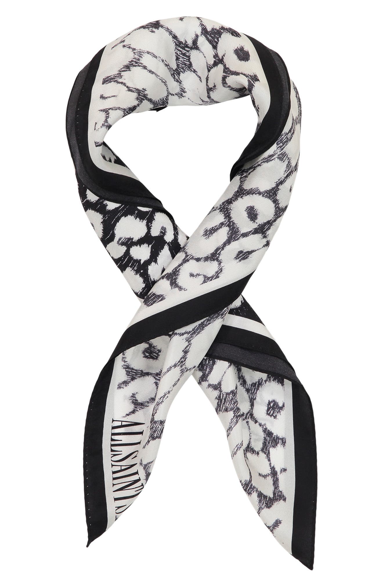 black silk bandana