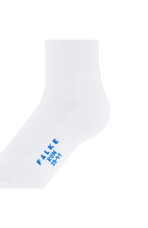 Shop Falke Gender Inclusive Run Crew Socks In White