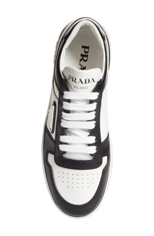 Prada Logo Sport Sneaker In Bianco/nero
