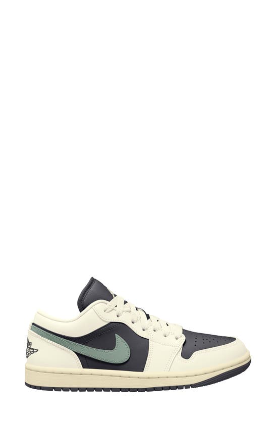 Shop Jordan Air  1 Low Sneaker In Anthracite/ Jade Smoke/ Sail